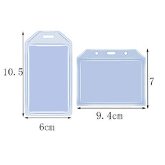 Multifunctional Retractable Waterproof Card Case Keychain Ring Card Sleeve