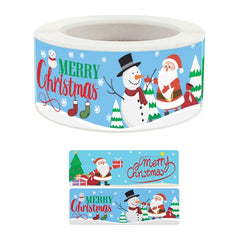 Christmas Stickers Child Toys Holiday Cartoon Tabel, 25x75mm