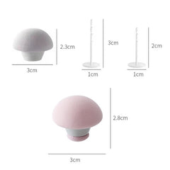 8 PCS Non-marking One-touch Unlocking Mushroom-shaped Quilt Fixer, Pink+Cloth Needle, Gray+Cloth Needle, Blue+Cloth Needle, White+Cloth Needle, Light Pink+Gum Needle, Light Blue+Glue Needle, White+Glue Needle