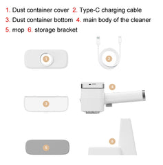 12W Multi-functional Wireless Handheld Cleaner Window Scraping, Handheld Cleaner
