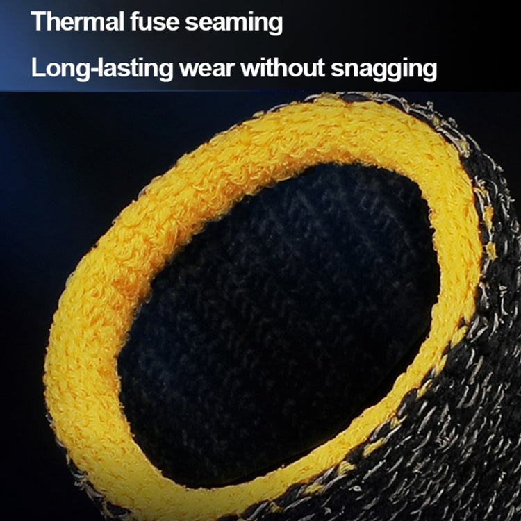 15 Pairs  18 Needles Gaming Finger Glove Anti-sweat and Non-slip Glove,Color:, Silver Fibre Blue Trim, Silver Fibre Red Trim