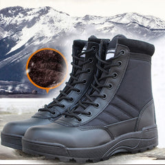 Autumn and Winter Padded Thickened Non-slip High-top Sports Boots, 46
