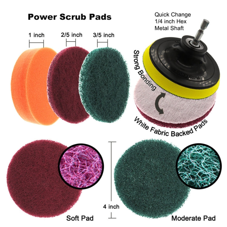 30 PCS / Set Car Beauty Details Brush Drill Brush Car Wash Glove Set, 30 in 1