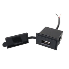 2PCS 2.4 A Motor Boat Trailer Car Modified Square Single USB Car Charger, 2PCS 2.4 A