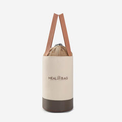 Thermal Insulated Round Lunch Bag with Drawstring & Handles Food Container Carrier, Small, Medium, Large