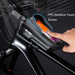 WILD MAN E12X 1L EVA Hard Shell Waterproof and Anti-fall Bicycle Bag with Touch Function, E12X (Red), E12X (Black)
