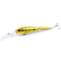 M0208 13.3cm/13.4g Lure Bionic Multi-section Mino Fake Lure Plastic Lure, M0208 2, M0208 3, M0208 4, M0208 6, M0208 1