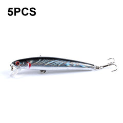 5 PCS M0205 9.6cm/9.8g Minnow Bionic Fake Bait Plastic Floating Hard Bait, M0205 1, M0205 2, M0205 3, M0205 4, M0205 5, M0205 6