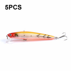 5 PCS M0205 9.6cm/9.8g Minnow Bionic Fake Bait Plastic Floating Hard Bait, M0205 2, M0205 3, M0205 4, M0205 5, M0205 6, M0205 1
