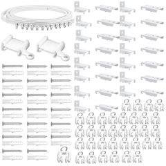 Model Steel Rail Bending Curtain Rail Flexible Guide Set, Size:, 5m White
