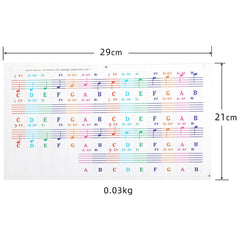 5PCS Children Piano Keyboard Color Stickers Musical Instrument Accessories, QT-005, QT-005-A, QT-0302