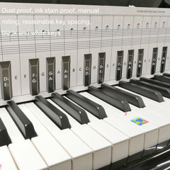 88 Keys Keyboard Piano Practice Paper Comparison Table Fingering Practice Comparison Chart, White