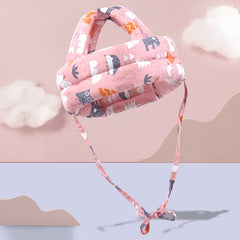 Baby Breathable Anti-fall Head Protective Cap Baby Protective Cap Toddler Bumper Cap, Spec:, Starfish, Pink Forest, Green Forest, Gray Forest, Pink Forest Antlers, Green Forest Antlers, Gray Forest Antlers, Starfish Antlers, Gray Cloud, Gray Star      ...