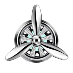 Car Air Outlet Perfume Aromatherapy Swivel Fan, Black Without Light, Silver Without Light, Red Without Light