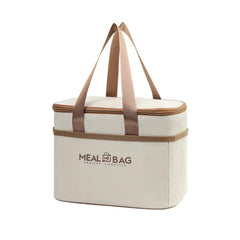 Insulated Square Lunch Bag with Handles Thermal Food Delivery Bag for Meal Prep, Small, Medium, Large