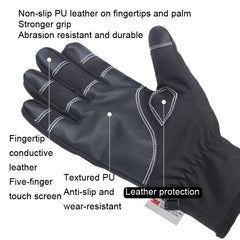 HUNTRANGE A023 Outdoor Waterproof Sports Riding Velvet Touch Screen Gloves, M, L, XL