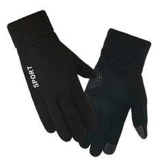 Q35 Suede Men Warm Gloves Touch Screen Sports Cycling Gloves, Q35 Dark Blue, Q35 Gray, Q35 Khaki, Q35 Black