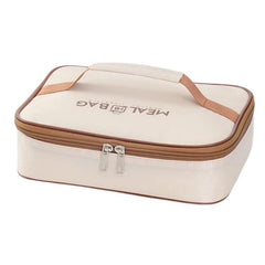 Square Lunch Bag Insulated Food Container Carrier for Meal Prep, Bento Boxes, and Office Lunch Portables, Small, Medium, Large