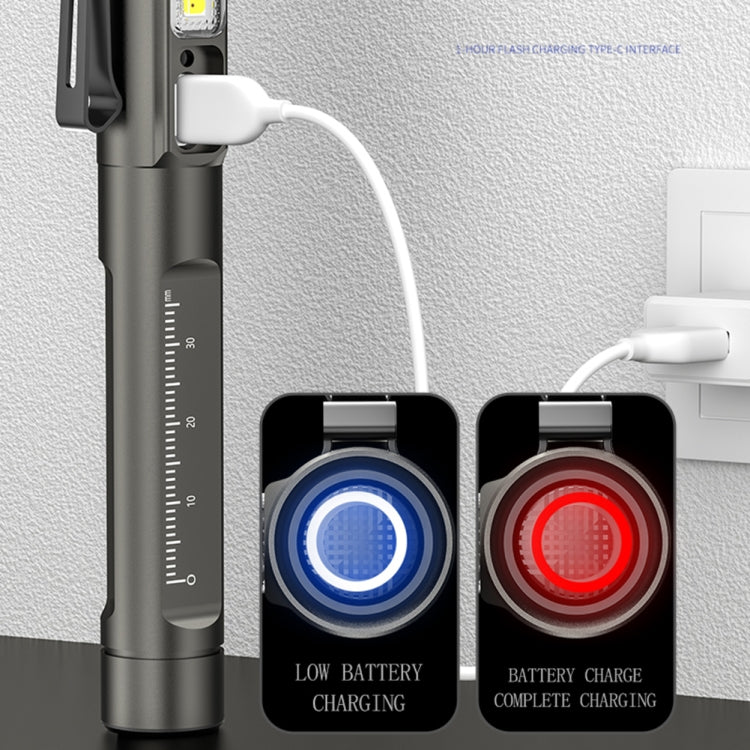 DT005 LED White + Yellow Pen Light Rechargeable Flashlight Doctor Nurse Pen Lighting, DT005