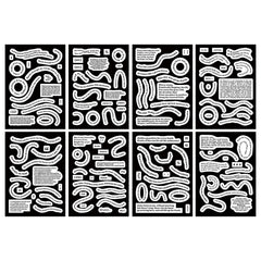 1 Sets Handbook DIY Vintage Text Sticker Material Pack