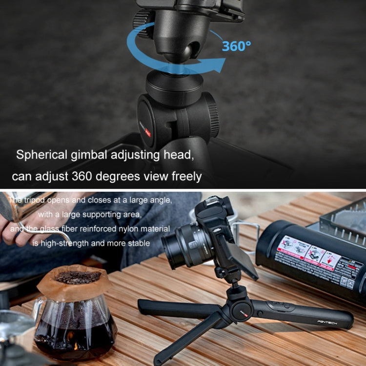 PGYTECH Camera Mobile Phone Desktop Pan Tilt Handheld Tripod, Black, Only Tripod, Remote Control Set, Remote control M1