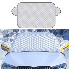 SUITU R-3945 Car Winter Front Glass Snow Shield Defrost Sunshade Thickened Car Clothing, Style:, Non-magnet Clip Door, Non-magnet With Earmuffs, 5 Magnets With Earmuffs, Non-magnet Three Layers Thickened, 12 Magnets Three Layers Thickened              ...