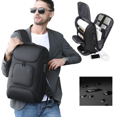 BANGE  BG-7216plus Antitheft Waterproof Travel Men Backpack 15.6 Inch Laptop Bag, BG-7216plus (Grey), BG-7216plus (Black)