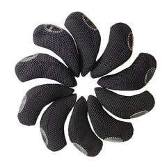 10PCS/Set 15X7 Neoprene Waterproof and Wear-resistant Golf Club Headgear, 10PCS 15X7 Black, 10PCS 15X7 Green, 10PCS 15X7 Camouflage
