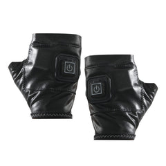 1 Pair Adjustable Temperature Rechargeable Intelligent Electric Heating Gloves Half Finger Gloves, S, M, L