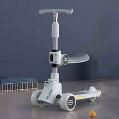 MIJIAQI 01 3 In 1 Multifunctional Foldable Children Scooter with Music and Lights, Spec:, White Seat, Gray Seat, Pink Seat, Blue Seat, White, Gray, Pink, Blue