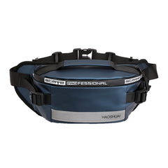 HAOSHUAI Outdoor Running Waist Bag With Reflecting Strip Chest Bag, 1100-6 Khaki, 1100-6 Dark Blue, 1100-6 Black), 1100-6 Gray, 1100-6 Army Green, 1206 Royal Blue Strip, 1206 Silver Gray Strip
