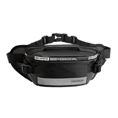 HAOSHUAI Outdoor Running Waist Bag With Reflecting Strip Chest Bag, 1100-6 Khaki, 1100-6 Dark Blue, 1100-6 Black), 1100-6 Gray, 1100-6 Army Green, 1206 Royal Blue Strip, 1206 Silver Gray Strip