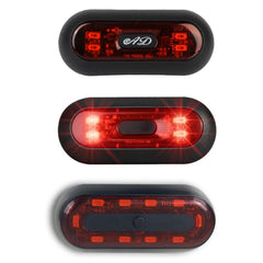 Motorbike Helmet Warning Light USB Rechargeable Waterproof Tail Light, 4 Beads, 4 Beads B Model, 10 Beads