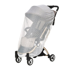 Full Cover Folding Mosquito Net Plus Encrypted Stroller Mosquito Net, 2pcs White
