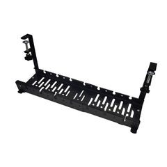 Stretchable Under Desk Cable Management Tray Carbon Steel Cable Organizer Cable Storage Rack, Stretchable Black, Stretchable 30.5-55CM