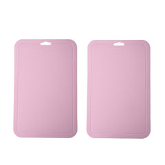 2pcs Baby Auxiliary Cutting Board Fruit and Vegetable Cutting Plastic Board, 2pcs Pink, 2pcs Blue, 2pcs Green