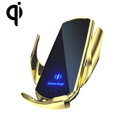 Q3 Infrared Induction Magnetic Car Wireless Charging Phone Bracket with Micro USB + 8 Pin + Type-C / USB-C Magnetic Connector, Q3 Red, Q3 Black, Q3 Gold, Q3 Silver, Q3 Blue