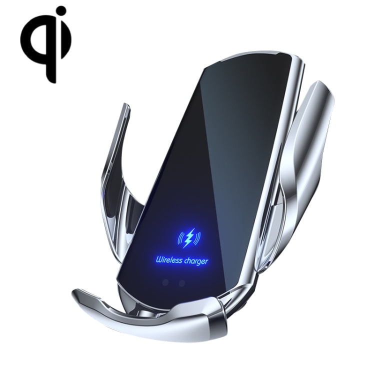 Q3 Infrared Induction Magnetic Car Wireless Charging Phone Bracket with Micro USB + 8 Pin + Type-C / USB-C Magnetic Connector, Q3 Red, Q3 Black, Q3 Gold, Q3 Silver, Q3 Blue
