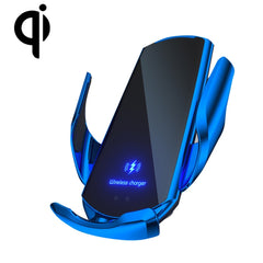 Q3 Infrared Induction Magnetic Car Wireless Charging Phone Bracket with Micro USB + 8 Pin + Type-C / USB-C Magnetic Connector, Q3 Gold, Q3 Silver, Q3 Blue, Q3 Red, Q3 Black