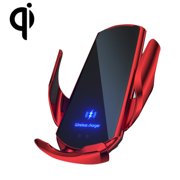 Q3 Infrared Induction Magnetic Car Wireless Charging Phone Bracket with Micro USB + 8 Pin + Type-C / USB-C Magnetic Connector, Q3 Red, Q3 Black, Q3 Gold, Q3 Silver, Q3 Blue