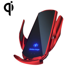 Q3 Infrared Induction Magnetic Car Wireless Charging Phone Bracket with Micro USB + 8 Pin + Type-C / USB-C Magnetic Connector, Q3 Red, Q3 Black, Q3 Gold, Q3 Silver, Q3 Blue