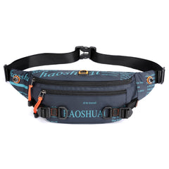 HAOSHUAI 5132 Outdoor Men Waist Bag Sports Running Chest Bag, 5132 Camouflage, 5132 Dark Blue, 5132 Black, 5132 Army Green, 5132 Dark Green