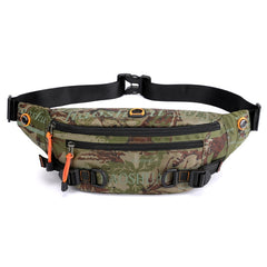 HAOSHUAI 5132 Outdoor Men Waist Bag Sports Running Chest Bag, 5132 Camouflage, 5132 Dark Blue, 5132 Black, 5132 Army Green, 5132 Dark Green