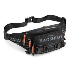 HAOSHUAI 5135 Outdoor Men Waist Bag Waterproof Nylon Cloth Men Bag, 5135 Dark Blue, 5135 Black, 5135 Army Green, 5135 Dark Green, 5135 Camouflage