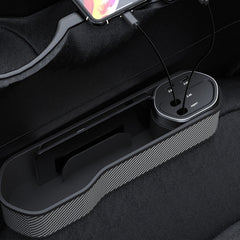 Car Seat Clip Organizer Multifunctional Car Charger, Specification:, Carbon Fiber, Wireless Charge