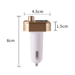 B9 Smart Digital Display Dual USB Bluetooth Car Charger with Hands-free Call Function