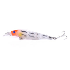 HENGJIA JM010 9cm 7g 2 Sections Bionic Bait With Beads Diving Mino Fake Bait, JM010 9cm 7g 3, JM010 9cm 7g 4, JM010 9cm 7g 6, JM010 9cm 7g 7, JM010 9cm 7g 8, JM010 9cm 7g 2