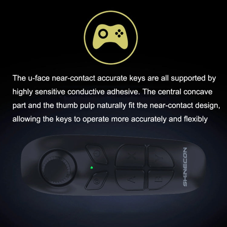 VR SHINECON SC-B03 VR Game Wireless Bluetooth Remote Control Handle Selfie Stick Remote Control Video Playback, SC-B03