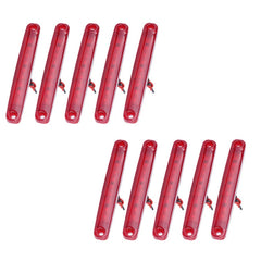 MK-224 10pcs 12-24V Truck Trailer 9LED Side Light Tail Lamp Signal Light, MK-224(Red), MK-224(Yellow), MK-224(White)