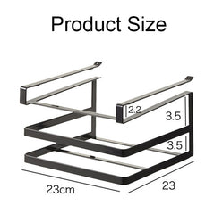 Double-layer Punch-free Kitchen Wall-Mounted Cutting Board Rack